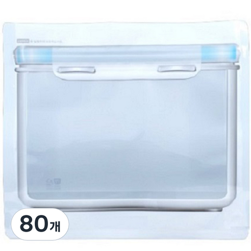 생활을그리다 밀폐용기 디자인 육수저장팩 와이드형 22 x 18 cm 900ml, 1개입, 80개