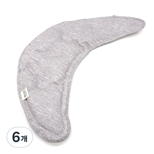 제스파 초승달 찜질팩 ZP2270G 그레이, 6개