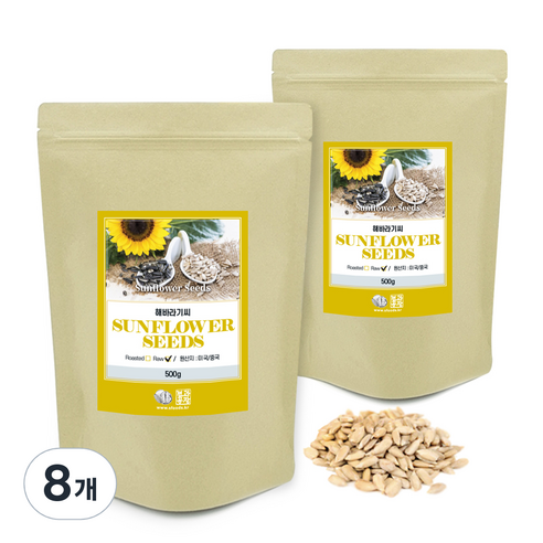 견과공장 해바라기씨, 500g, 8개