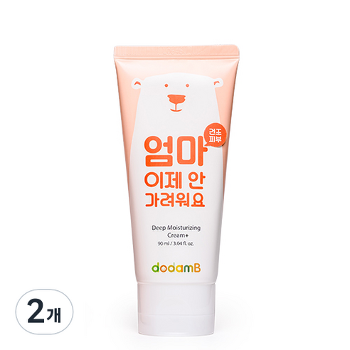 도담비 딥 모이스처라이징 크림 플러스, 90ml, 2개