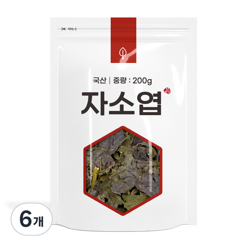 자연초 자소엽, 200g, 6개