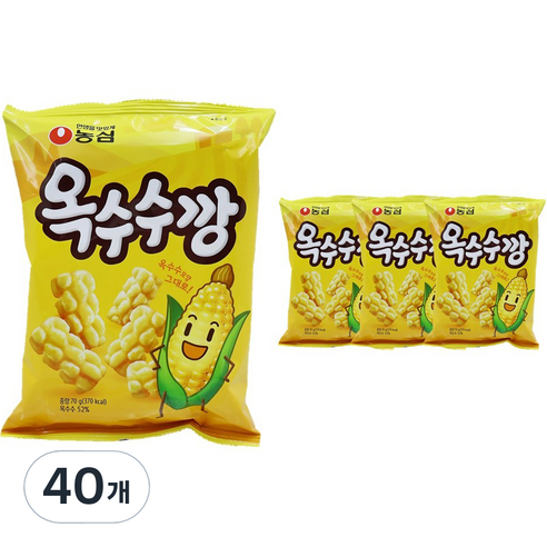 옥수수깡, 70g, 40개