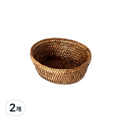 BIK 라탄 오발 플레이트 small IT CO 013, 단일  색상, 2개