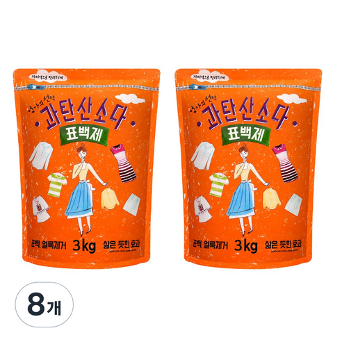 엄마의선택 과탄산소다 표백제, 3kg, 8개