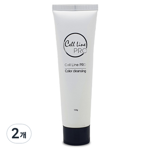 셀라인프로 칼라클렌징 튜브형 100g, 혼합색상, 2개