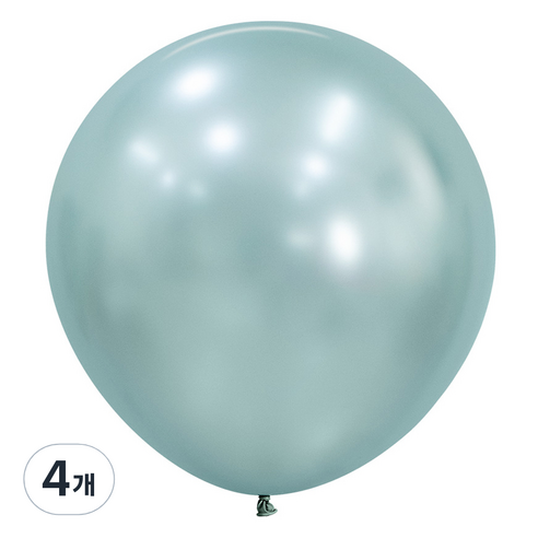 셈퍼텍스 풍선 60cm, 실크 쿨민트, 4개