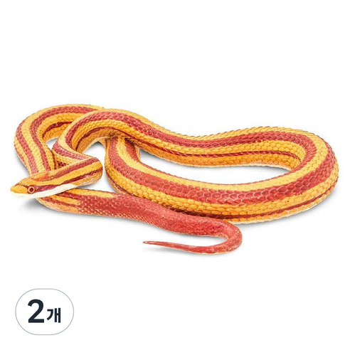 사파리엘티디 콘스네이크 Corn Snake 피규어 100073, 혼합색상, 2개