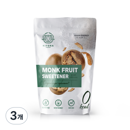 키토라푸드 글루텐프리 나한과 스위트너 오리지널, 250g, 3개