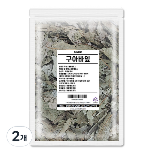 고미네 인도네시아산 구아바잎 허브차, 200g, 1개입, 2개