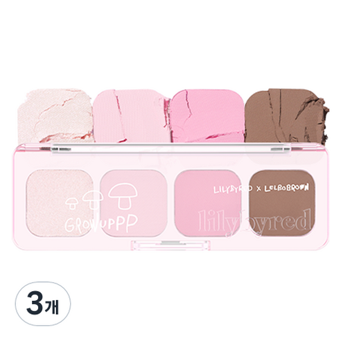 릴리바이레드 그로우 업 컬렉션 무드잇 팔레트 AD, 02 라이크잇, 3개