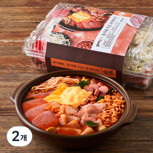 곰곰 온가족 치즈 부대찌개, 1.816kg, 2개
