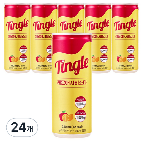 일화 팅글 레몬애사비소다, 250ml, 24개