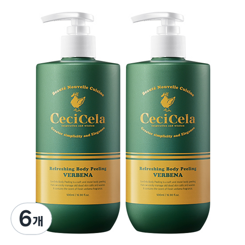 쎄씨쎌라 리프레싱 바디필링, 6개, 500ml