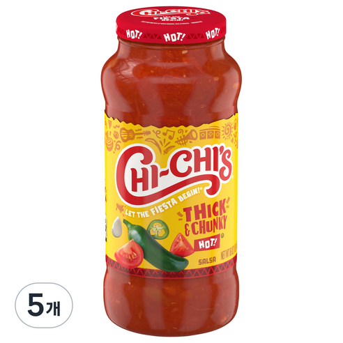 치치스 핫 살사소스, 454g, 5개
