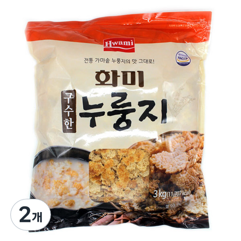 화미 구수한 누릉지, 3kg, 2개