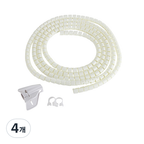 지오비즈 매직 케이블 베이지 15mm x 3m, 4개
