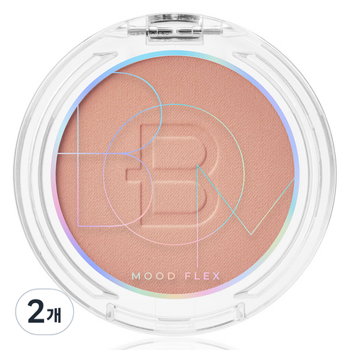 비오엠 무드 플렉스 파우더 블러쉬 4.3g, 02 BEIGE ROSE, 2개