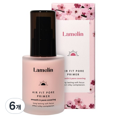 라멜린 에어 핏 포어 프라이머 40ml, 핑크, 6개
