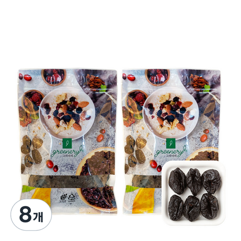 그리너리 건조 프룬, 250g, 8개