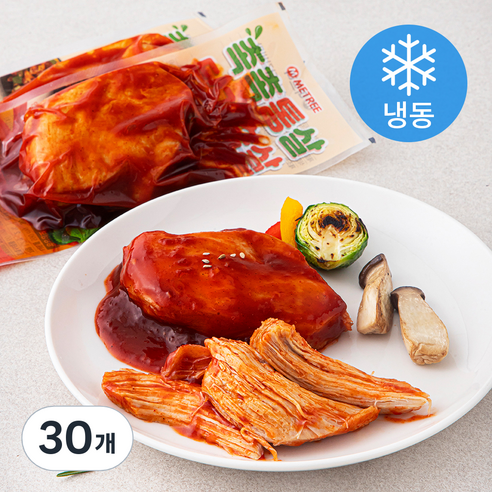 미트리 촉촉통살 닭가슴살 닭갈비맛 (냉동), 100g, 30개