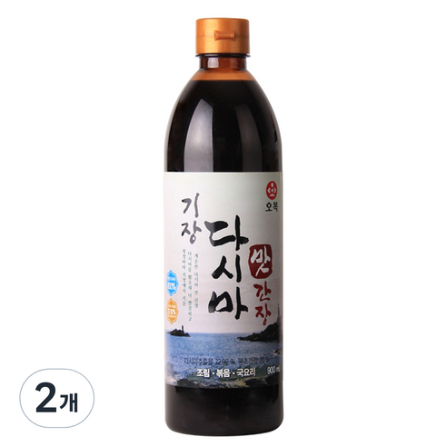 오복식품 기장 다시마 맛간장, 2개, 900ml