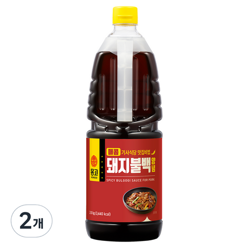 몽고식품 매콤 기사식당 맛집비법 돼지불백 양념, 2kg, 2개