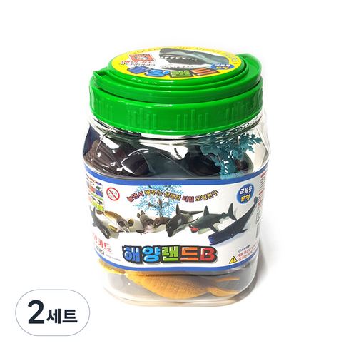해양랜드 동물 피규어 B세트 통, 2세트