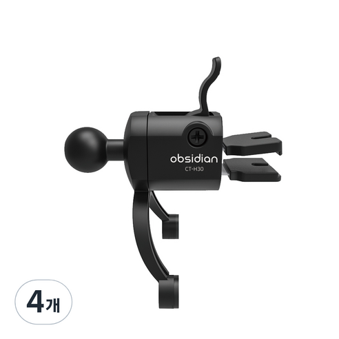 옵시디언 차량용 약한 송풍구 핸드폰 태블릿 거치대 마운트 CT-H30, 4개