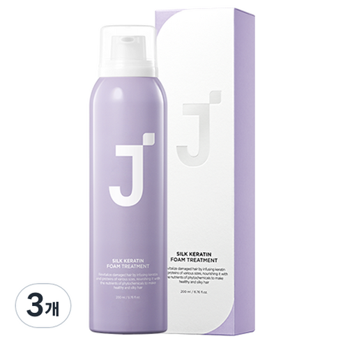 제이숲 실크 케라틴 폼 헤어 트리트먼트, 200ml, 3개