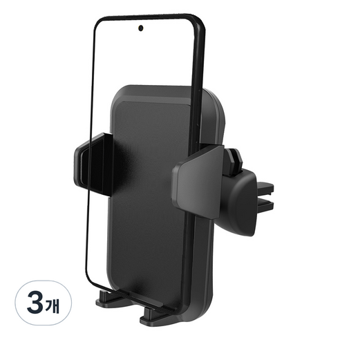 옵시디언 차량용 핸드폰 수동클립 거치대 갤럭시 아이폰 Z플립 CT-C10, 3개