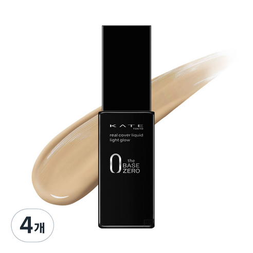 케이트 리얼 커버 라이트 글로우 리퀴드 파운데이션 30ml, 03, 4개