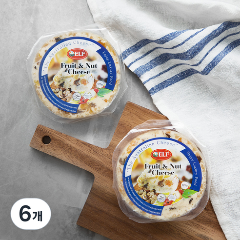 ELF 프루츠 너트 치즈, 125g, 1개입, 6개