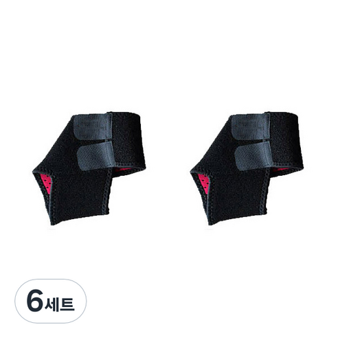 O2메디칼 어린이 발목 보호대 좌우세트 블랙, 6세트
