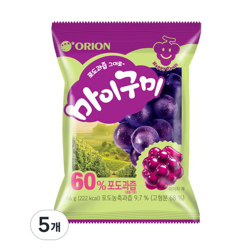 오리온 마이구미, 66g, 5개