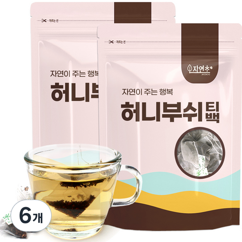허니부쉬 삼각티백, 1g, 30개입, 6개