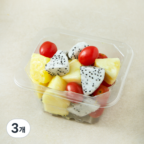 All바른농장 파인애플 방울토마토 용과 골고루 혼합팩 3, 3개, 300g