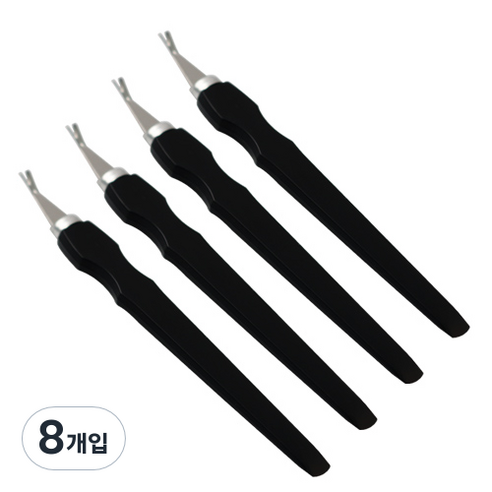 세븐스타 고급밀대 손톱큐티클제거용, 블랙, 8개