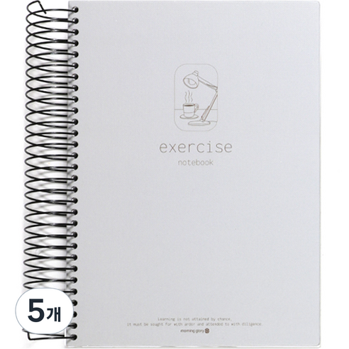 모닝글로리 5500 완전두꺼운 좌철 연습장, 랜덤발송, 5개