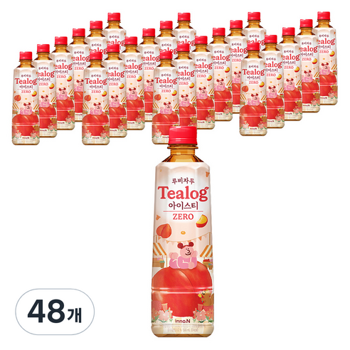티로그 제로 루비자두 아이스티, 48개, 500ml