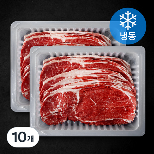 미국산 앞다리살 소불고기용 (냉동), 10개, 350g