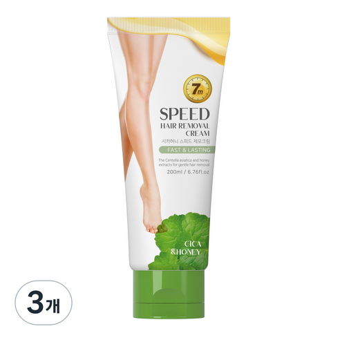 시투와이 시카허니 스피드 제모크림, 3개, 200ml