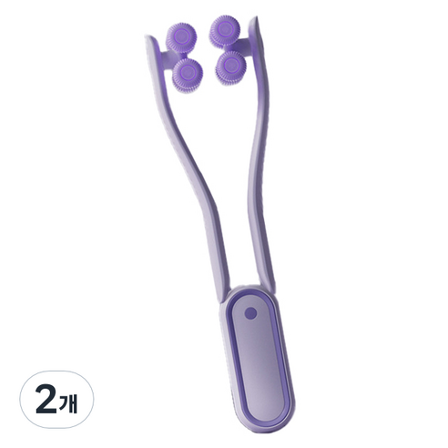 휴다온 얼굴 마사지 롤러, 2개, 퍼플