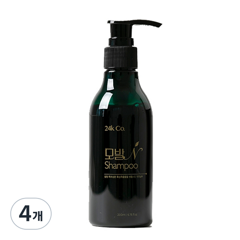 진생바이팜 모발N 두피관리 샴푸, 4개, 200ml