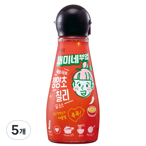 새미네부엌 샤브샤브 청양초 칠리 딥소스, 285g, 5개