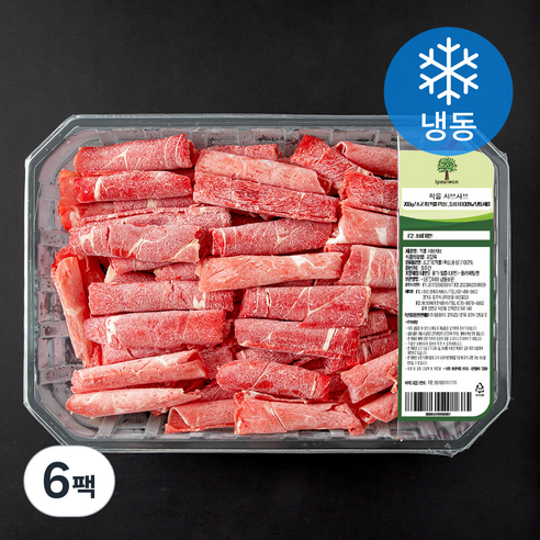 이플원 호주산 척롤 샤브샤브 (냉동), 700g, 6팩