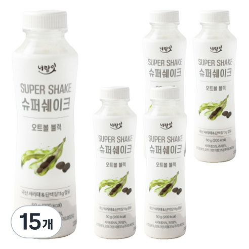 마커린 슈퍼쉐이크 오트볼 블랙, 15개, 50g