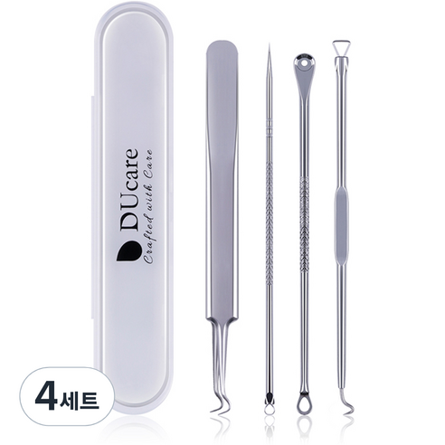 두케어 피지압출기 4종 킷트, 혼합 색상, 4세트