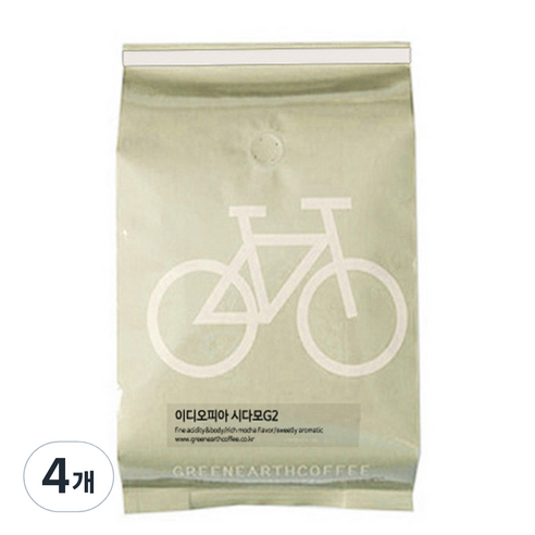 그린어쓰 이디오피아 시다모 G2, 500g, 4개