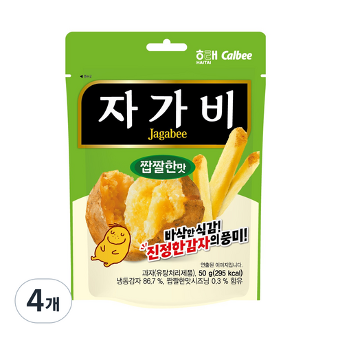 자가비 짭짤한 맛, 50g, 4개