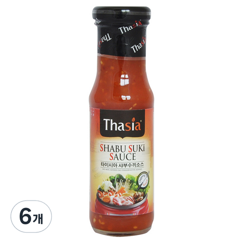 타이시아 샤부수끼 소스, 170g, 6개